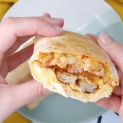 Air Fryer Breakfast Wrap