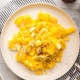 scrambled eggs made in an air fryer